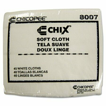 CHICOPEE Chix, Soft Cloths, 13 X 15, White, 1200/carton, 1200PK 8007